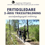 Affisch: sök vår 2-åriga fritidsledarutbildning