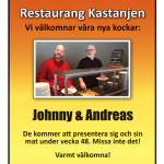 Nya kockar Johnny och Andreas tumnagel